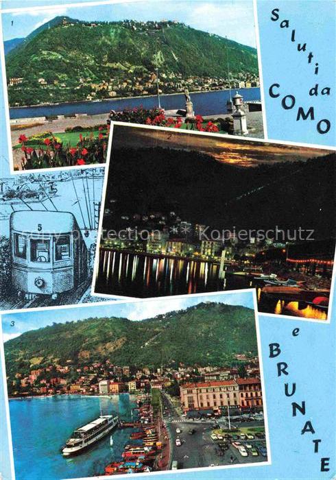 74004742 COMO  Lago di Como Lombardia IT Dai giardini di Villa Olmo Notturno Pia