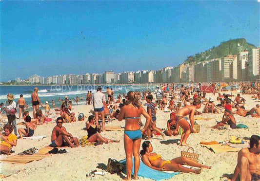 74005106 RIO DE JANEIRO Brazil Banhistas em Copacabana