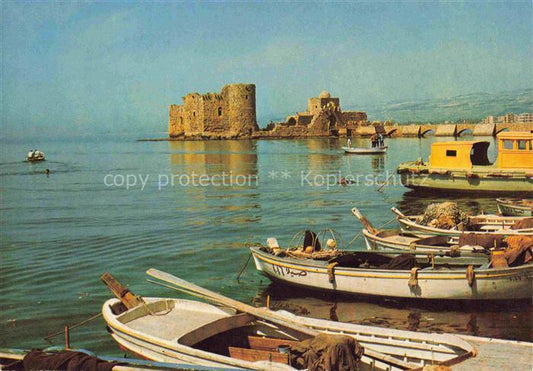 74005160 Saida Lebanon Hafenpartie Ruine