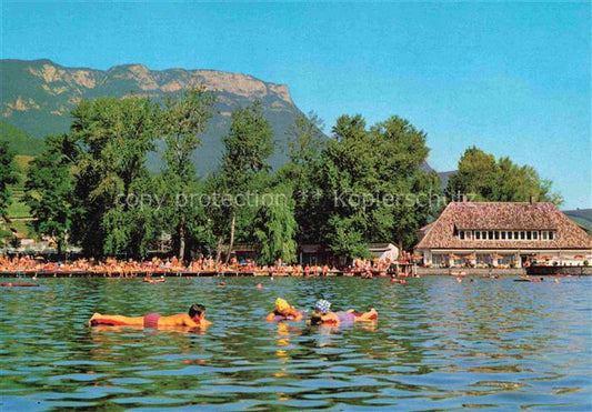 74005178 Kalterer See Suedtirol Restaurant und Strandbad Lido