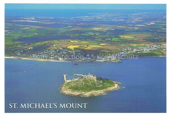 74005685 St Michaels Mount Cornwall UK Fliegeraufnahme