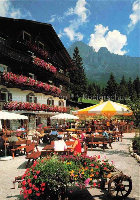 74005694 Karersee Lago di Carezza IT Ski Golf und Berghotel Moseralm Terrasse