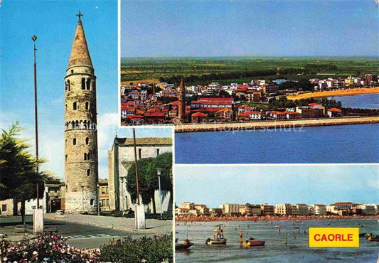 74006000 Caorle Veneto IT Il campanile antico Panorama La spiaggia e dal mare