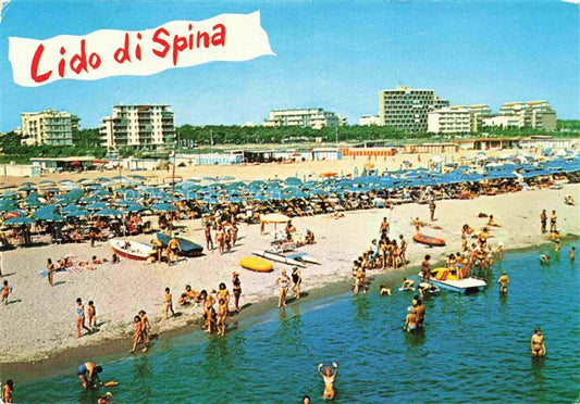 74006006 Lido di Spina Panorama della spiaggia