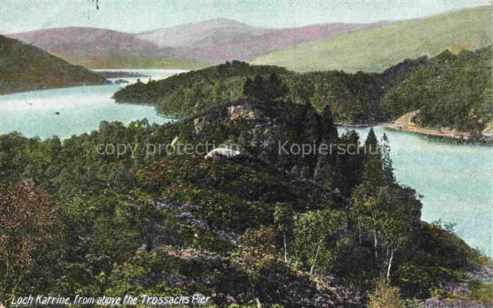 74005730 Loch Katrine Stirling Scotland UK From above the Trossachs Pier