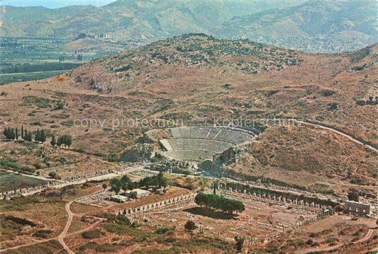 74005788 Izmir Smyrne Smyrna TK Agora and Great Theatre aerial view