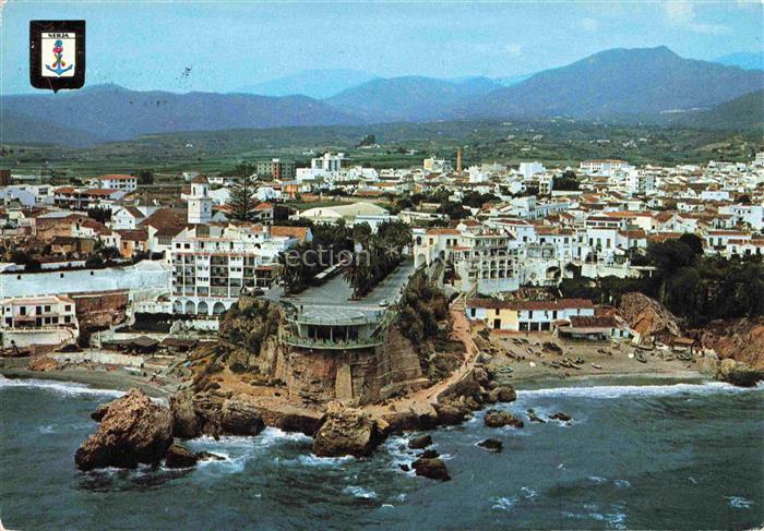 74005799 Nerja Costa del Sol ES Vue aérienne Balcon de l'Europe