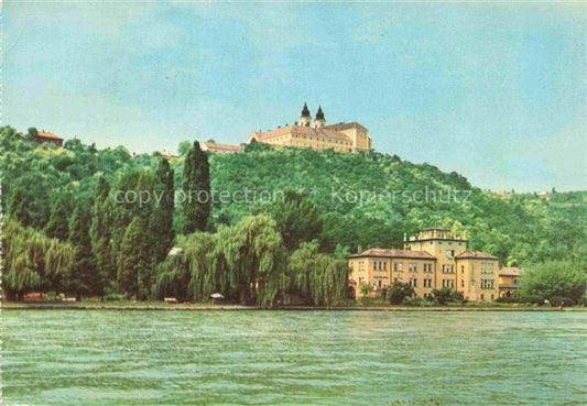 74006213 Tihany HU View from Lake Balaton View to the castle