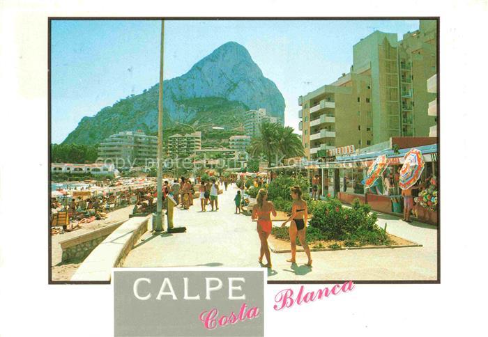 74006218 Calpe Calp Alicante ES beach promenade