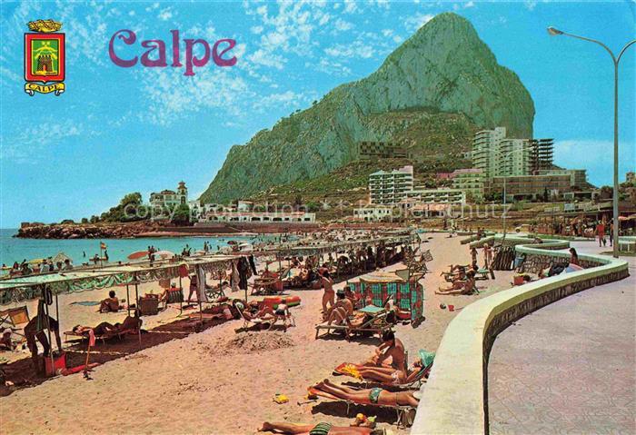 74006220 Calpe Calp Alicante ES Playa de la Fosa and Penon de Ifach