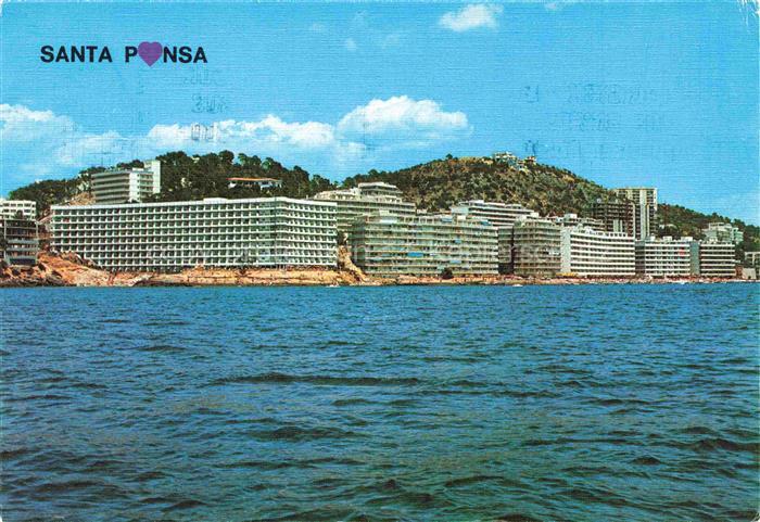 74006251 Santa Ponsa Mallorca ES Hotels Ferienanlagen Ansicht vom Meer aus