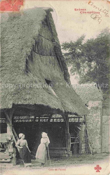 74011481 Landwirtschaft Scenes Champetres Coin de Farme Bauernhaus