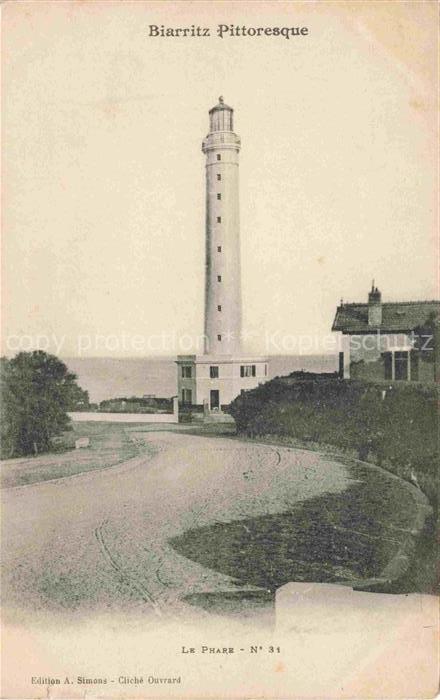 74011494 Leuchtturm Lighthouse Faro Phare-- Biarritz Pittoresque Le Phare Nr. 31