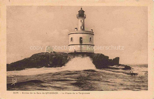 74011499 Leuchtturm Lighthouse Faro Phare-- Entree de la Baie de Quiberon