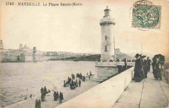 74011500 Leuchtturm Lighthouse Faro Phare-- Marseille Le Phare Sainte Marie