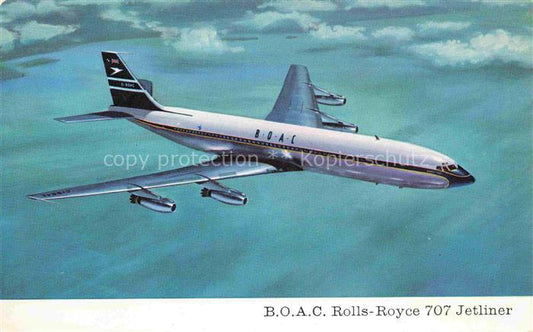 74011583 Flugzeuge Zivil B.O.A.C. Rolls Royce 707 Jetline