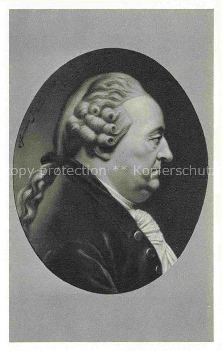 74011694 Junker H. Kuenstlerlitho Johann Caspar Goethe Dichters Vater