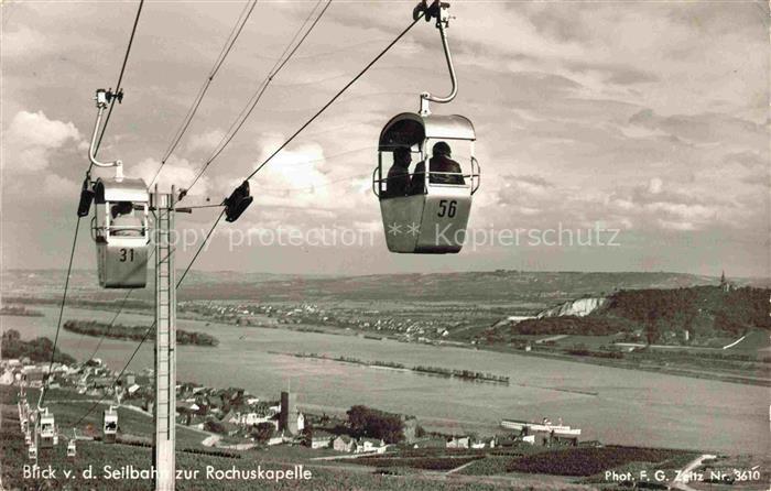 74011698 Seilbahn Cable-Car Telepherique Rochuskapelle Ruedesheim am Rhein