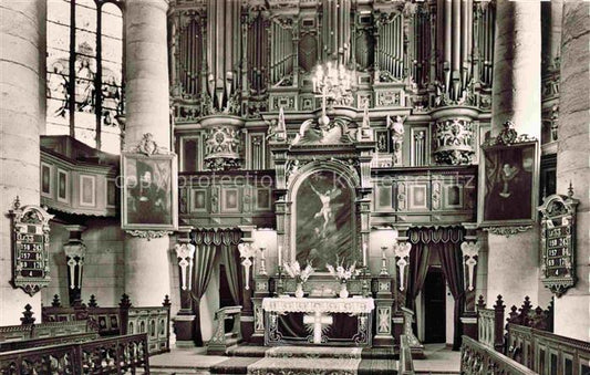 74011700 Orgel Kirchenorgel Organ Orgue Bueckeburg Altar der Stadtkirche