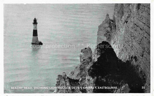 74011727 Leuchtturm Lighthouse Faro Phare-- Beachy head Showing Lighthouse Devil