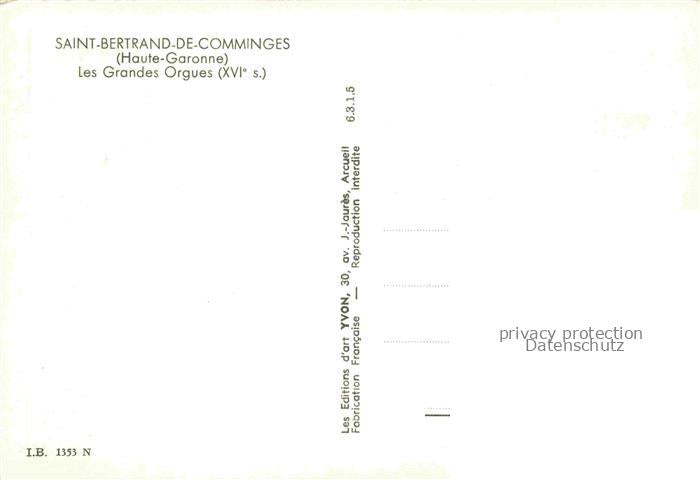 74012288 Orgel Kirchenorgel Organ Orgue Saint Bertrandde Comminges Les Grandes