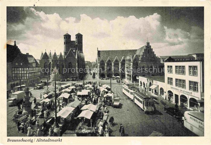 74012300 Strassenbahn Tramway-- Braunschweig Altstadtmarkt