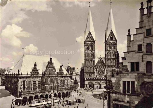 74012309 Strassenbahn Tramway-- Bremen Marktplatz