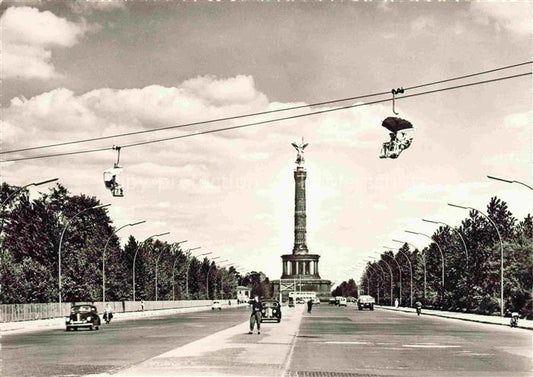 74016986 Sessellift Chairlift Telesiege Berlin Tiergarten Siegessaeule