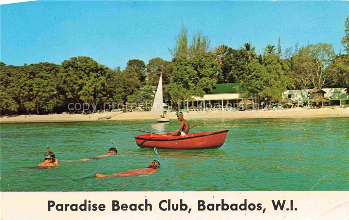 74009589 Barbados West Indies Paradise Beach Club An Informal Hotel