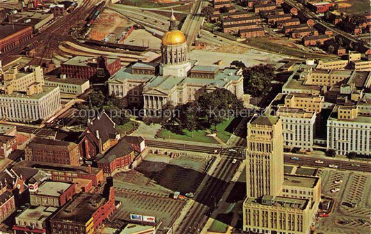 74009608 Atlanta Georgia Gold domed state capitol building Fliegeraufnahme