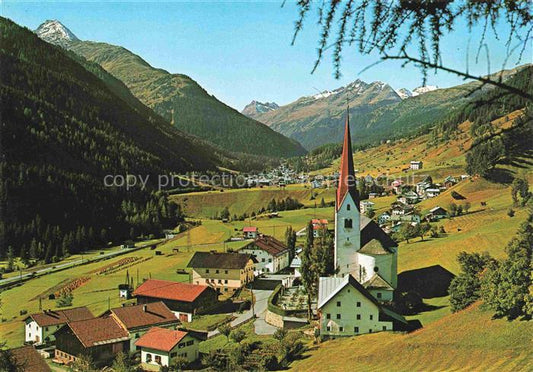 74009731 St Jakob Arlberg Panorama Kirche