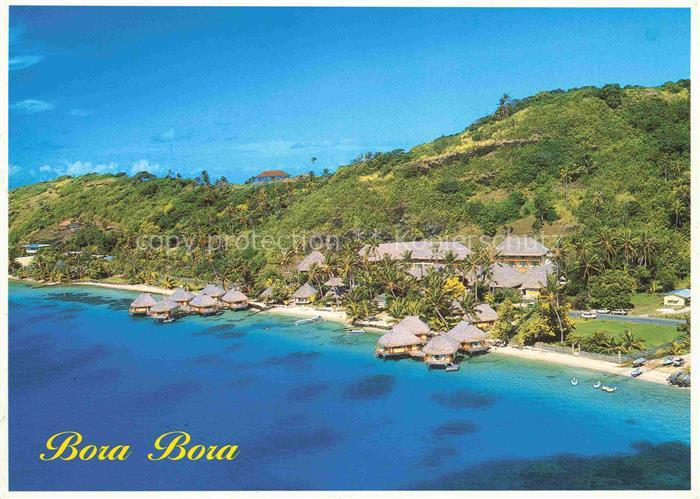 74010048 Bora Bora Fliegeraufnahme Hotel Le Maitai