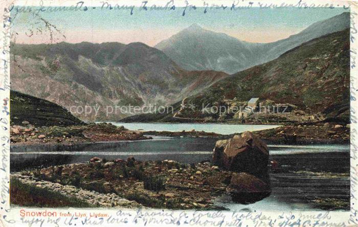 74011830 Snowdon Wales UK View vom Llyn Llydaw