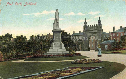 74011873 Salford Manchester UK Peel Park Monument