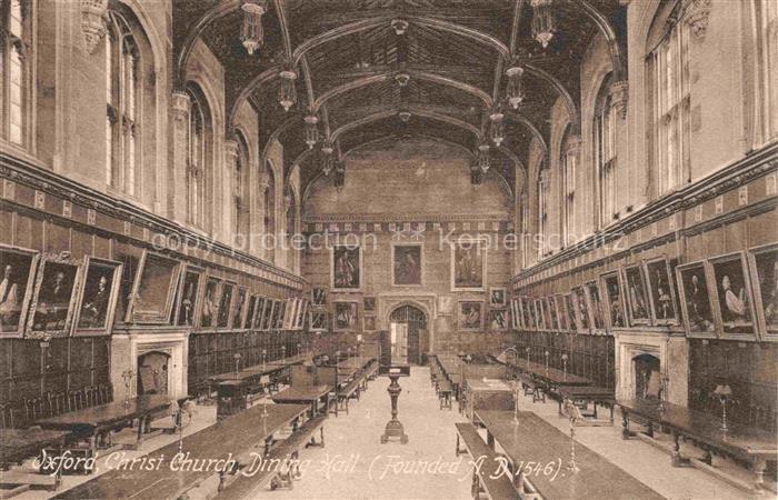 74011896 Oxford  Oxfordshire UK Christ Church Dining Hall founded 1546