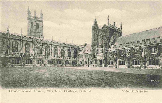 74011898 Oxford  Oxfordshire UK Cloisters and Tower Magdalen College