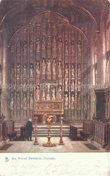 74012564 Oxford  Oxfordshire UK All Souls' College Tuck's Postcard Oilette Kuens