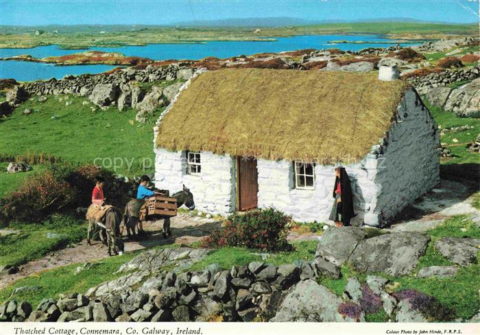 74012683 Connemara Ireland Thatched Cottage