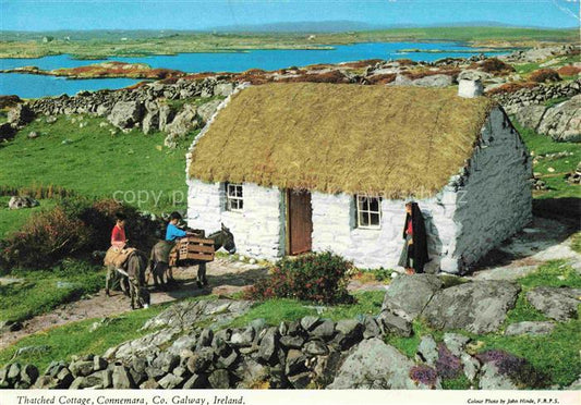 74012683 Connemara Ireland Thatched Cottage