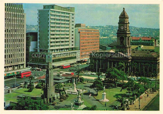 74012406 Durban  Southafrica RSA City Gardens Cenotaph and Main Post Office Buil