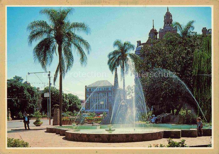 74013910 Pietermaritzburg Southafrica Natal Fountains at play in a quiet corner