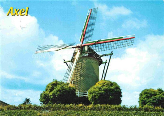 74013192 Axel Zeeland NL Korenmolen Windmuehle