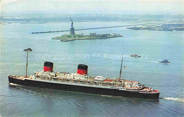 74020369 Dampfer Oceanliner Comite National de Lenfance Leberte New York