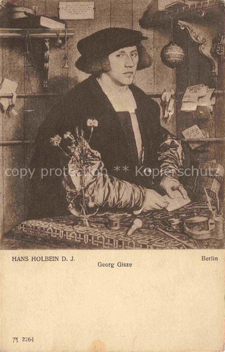 74020598 Holbein Hans D. J. Kuenstlerkarte Georg Gisze