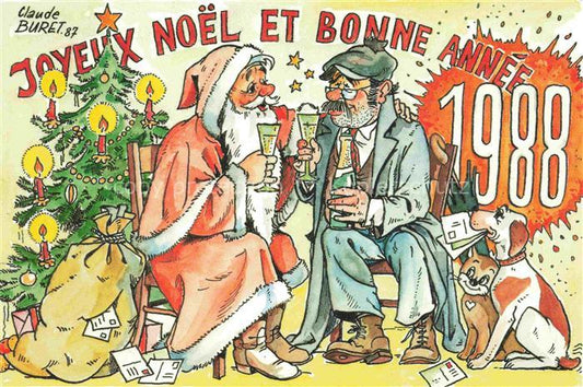 74023517 Neujahr Annee New Year Bonne Annee Claude Buret 87 L association Alsaci