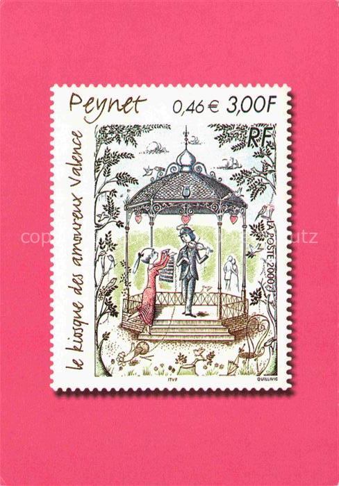 74023324 Briefmarken auf Postkarte Timbres Postage Francobollo-- Peynet