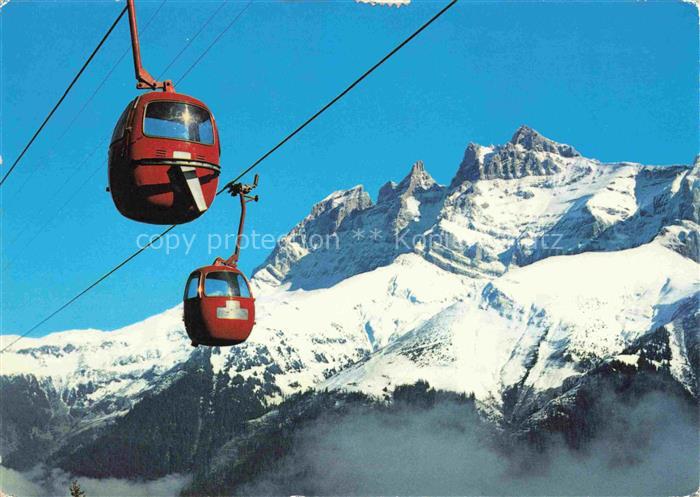 74023561 Seilbahn Cable-Car Telepherique Champery Planachaux Dents Midi