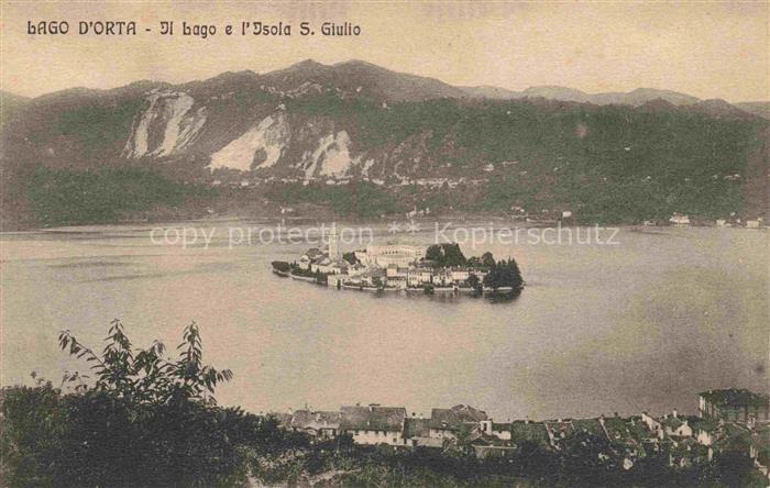 74013361 Isola San Giulia Panorama Lago d'Orta