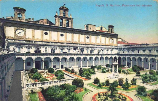 74013418 NAPOLI Neapel Naples IT San Martino Panorama del chiostro