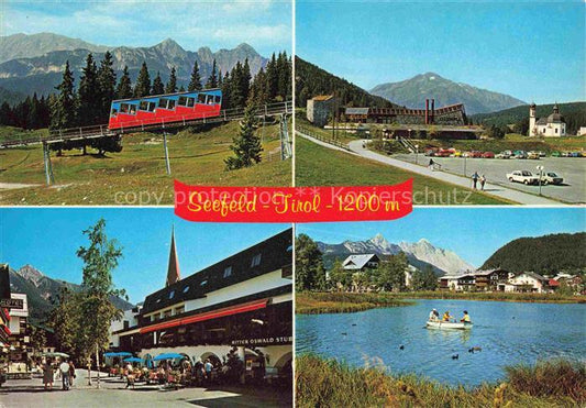 74013656 Seefeld Tirol Bergbahn zur Rosshuette Kongresszentrum Seekirchl Ortsans